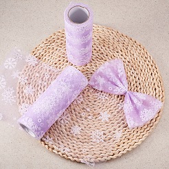 Snowflake Deco Mesh Ribbons&nbsp;OCOR-P010-G09