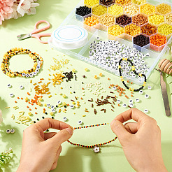 DIY 24 Styles ABS & Acrylic Beads Jewelry Making Finding Kit&nbsp;DIY-TAC0031-02