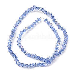 Electroplate Transparent Glass Beads Strands&nbsp;GL-CBA7A17-01A-06
