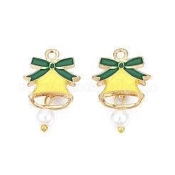 Rack Plating Alloy Enamel Pendants&nbsp;ENAM-N055-153B