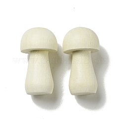 未完成の木製ディスプレイ装飾  子供のための diy 絵画工芸  キノコ  ベージュ  24x45mm&nbsp;LS-WOOD-E013-02C