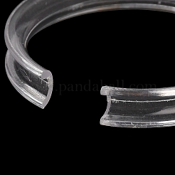 透明プラスチックシングルブレスレットディスプレイリング  透明  5.15x0.75cm&nbsp;BDIS-F006-01A