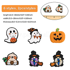 10pcs 5 style Halloween Silicone Beads&nbsp;SIL-CA0002-47