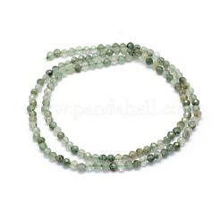 Natural Green Rutilated Quartz Beads Strands&nbsp;G-E411-18-3mm