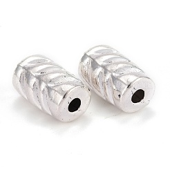 チベット風合金ビーズ  鉛フリー＆カドミウムフリー  コラム  アンティークシルバー  21.5x12.5mm  穴：4mm&nbsp;TIBE-I025-15AS
