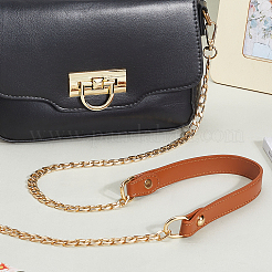 Imitation Leather & Alloy Crossbody Purse Chains&nbsp;FIND-WH20033-034B-LG