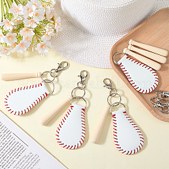 Baseball Theme DIY Luggage Tag Making Kits&nbsp;DIY-CL0002-24A