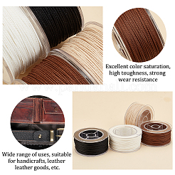 4 Rolls 4 Colors Round Waxed Polyester Cord&nbsp;YC-PH0002-38A