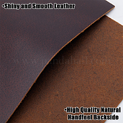 レザー生地  DIY 手作り衣類ラベル用の革シート  ハンドバッグ  ココナッツブラウン  30x20x0.2cm&nbsp;DIY-WH0002-79C-01
