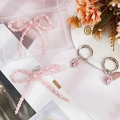 4Pcs 2 Styles Plastic Imitation Pearl Shoe Charms&nbsp;AJEW-CP0006-59