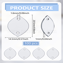 100Pcs Sew On Mirror Rhinestones&nbsp;DIY-LP0001-77