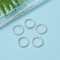 304ステンレススチールオープン丸カン  ツイストラウンド  銀  16ゲージ  10x1.3mm  内径：8mm&nbsp;STAS-F191-12S-D