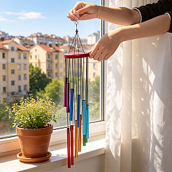 6Pcs Aluminum Tube Wind Chime&nbsp;HJEW-DR0001-19