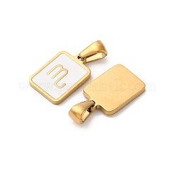 304 Stainless Steel Enamel Pendants&nbsp;STAS-I353-06G-B