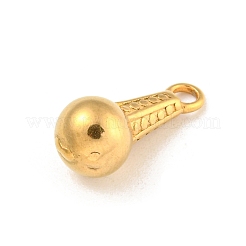 イオンプレーティング（IP）304ステンレスペンダント  電球チャーム  18KGP本金メッキ  15.5x7x7mm  穴：1.8mm&nbsp;STAS-N103-108G
