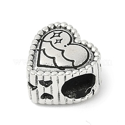 925 Sterling Silver European Beads&nbsp;STER-R005-02AS-11