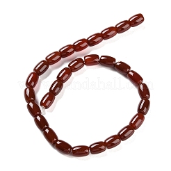 天然石カーネリアンビーズ連売り  染め＆加熱  ドラムビーズ  13.5~14x9~10mm  穴：2mm  約29個/連  15.83''（40.2センチメートル）&nbsp;G-NH0019-B01-01