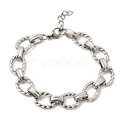 304 Stainless Steel Link Chain Bracelets for Women Men&nbsp;BJEW-L720-02P