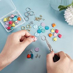 DIY Love Dangle Earring Making Kits&nbsp;DIY-SZ0008-61