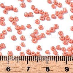 12/0 ガラスシードビーズ  焼き付け塗料  丸い穴  ラウンド  鮭色  2~3x1.5~2mm  穴：0.8mm  約450g /ポンド&nbsp;SEED-S060-A-F419