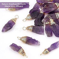 Natural Amethyst Pendants&nbsp;FIND-FG0001-62