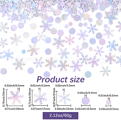 60G Christmas Snowflake Paper Confetti&nbsp;DIY-CY0002-42