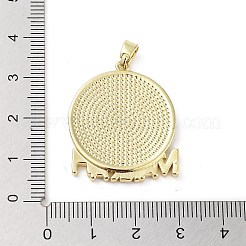 Rack Plating Brass Enamel Pendants&nbsp;KK-H474-21G-04
