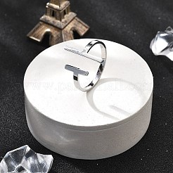 304 Stainless Steel Open Cuff Rings for Women&nbsp;RJEW-S395-02P
