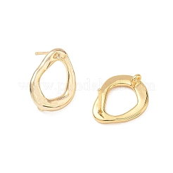 Brass Stud Earring Findings&nbsp;KK-D263-08G