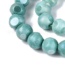 Ombre Effect Dyed Electroplate Opaque Glass Beads Strands&nbsp;EGLA-Q130-01A-08