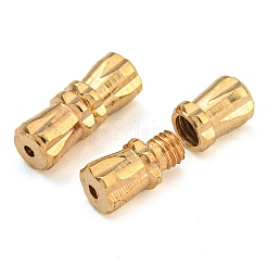 真鍮製ネジ式クラスプ  ライトゴールド  12x5mm&nbsp;KK-C2965-LG