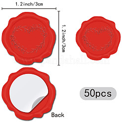 50Pcs Adhesive Wax Seal Stickers&nbsp;DIY-CP0009-89A