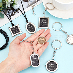 6Pcs Mini Alloy Photo Frame Keychain&nbsp;KEYC-CA0001-09