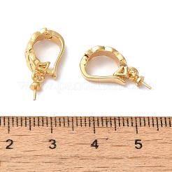 真鍮製ペンダントベイル  カドミウムフリー＆ニッケルフリー＆鉛フリー  18KGP本金メッキ  19mm&nbsp;KK-H483-12G