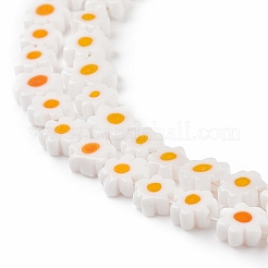 Handmade Millefiori Glass Bead Strands&nbsp;LAMP-J035-8mm-23