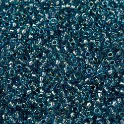 MIYUKIラウンドロカイユビーズ  日本製シードビーズ  （rr1824)派手な裏地付きシルバースカイ  8/0  3mm  穴：1mm  約422~455PCS /ボトル  10 G /ボトル&nbsp;SEED-JP0009-RR1824