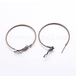Antique Bronze Wine Glass Charm Ring Iron Hoop Earrings&nbsp;X-E220-NFAB