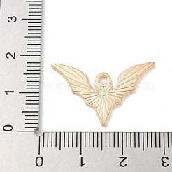 合金エナメルチャーム  ライトゴールド  カドミウムフリー＆鉛フリー  バットチャーム  ブラック  16.5x26x1mm  穴：1.8mm&nbsp;ENAM-A008-45KCG-C
