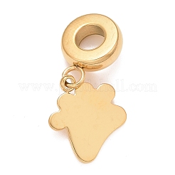 304 Stainless Steel European Dangle Charms&nbsp;STAS-I194-03G