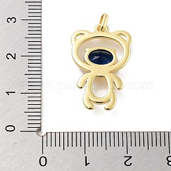 Rack Plating Brass Glass Pendants&nbsp;KK-Z071-46G-02