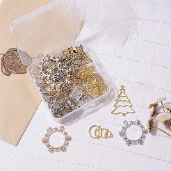 Alloy Open Back Bezel Pendants&nbsp;PALLOY-OC0001-20