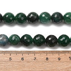 天然フクサイトビーズ連売り  ラウンド  ファセット（128ファセット）  10mm  穴：0.9mm  約38個/連  15.16''（38.5cm）〜15.35''（39cm）&nbsp;GG-CBADA9D-A01-10mm