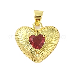 Rack Plating Brass Micro Pave Cubic Zirconia Pendants&nbsp;KK-S380-41G