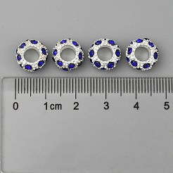 Alloy Montana Rhinestone European Beads&nbsp;X-CPDL-H999-17