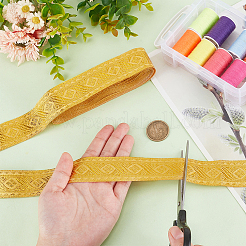 7.7~8 Yards Ethnic Style Polyester Flower Jacquard Ribbon&nbsp;OCOR-PH0004-48B