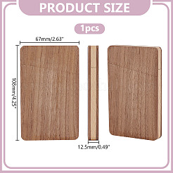 木製カードケース  バリーウッド  108x67x12.5mm  内径：6.5mm&nbsp;AJEW-WH0816-136
