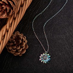 14 Pcs Flower & Leaf Themed 316L Surgical Stainless Steel Pendants&nbsp;JX098A