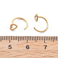 304 Stainless Steel Heart Hoop Nose Rings&nbsp;AJEW-A062-06G