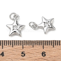 SHEGRACE Brass Clear Cubic Zirconia Pendants&nbsp;XGRQ3K289-526P