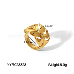 304 Stainless Steel Cuff Rings for Women&nbsp;CO9046-2